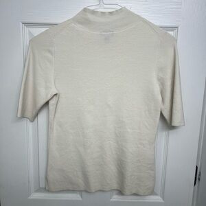 Ann Taylor Ivory Knit Top